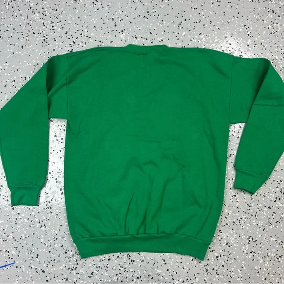 Tultex Green XL Rocking Horse Ugly Christmas Holiday Sweater Sweatshirt - Picture 15 of 15